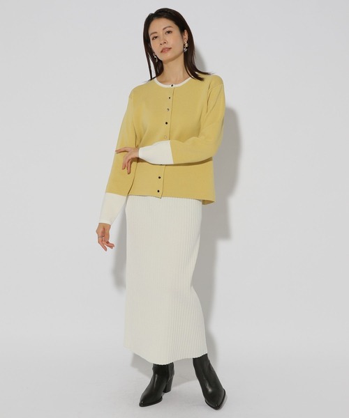 Elura(エルーラ)の「カットソーライクニットカーディガン/289226(カーディガン/ボレロ・レディース・ネイビー/イエロー/ブラック系その他・FREE)」の18枚目の写真