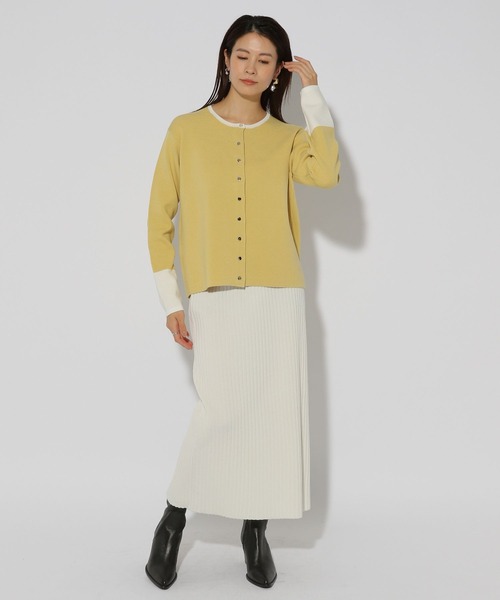 Elura(エルーラ)の「カットソーライクニットカーディガン/289226(カーディガン/ボレロ・レディース・ネイビー/イエロー/ブラック系その他・FREE)」の16枚目の写真