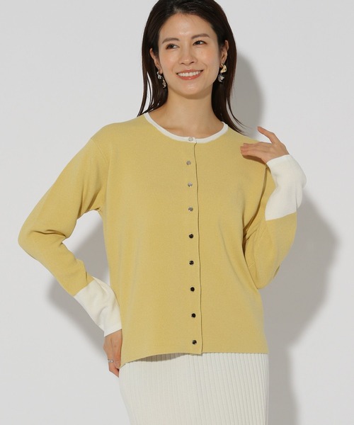 Elura(エルーラ)の「カットソーライクニットカーディガン/289226(カーディガン/ボレロ・レディース・ネイビー/イエロー/ブラック系その他・FREE)」の19枚目の写真