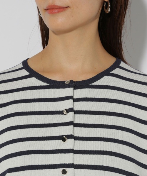 Elura(エルーラ)の「カットソーライクニットカーディガン/289226(カーディガン/ボレロ・レディース・ネイビー/イエロー/ブラック系その他・FREE)」の10枚目の写真