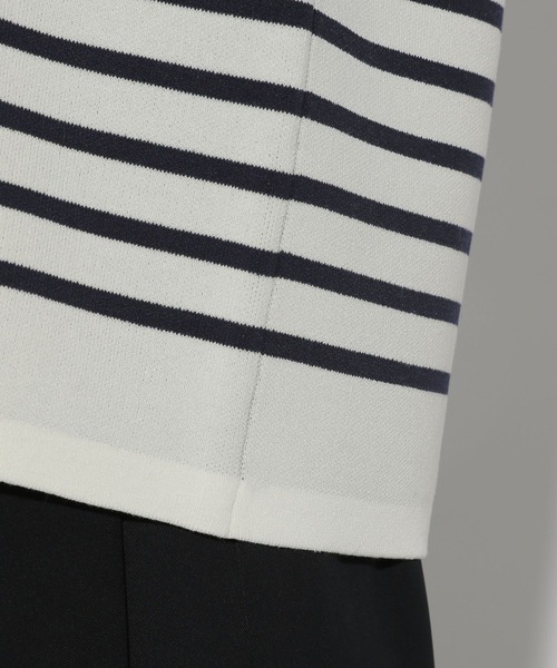 Elura(エルーラ)の「カットソーライクニットカーディガン/289226(カーディガン/ボレロ・レディース・ネイビー/イエロー/ブラック系その他・FREE)」の8枚目の写真