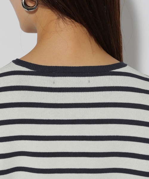 Elura(エルーラ)の「カットソーライクニットカーディガン/289226(カーディガン/ボレロ・レディース・ネイビー/イエロー/ブラック系その他・FREE)」の7枚目の写真