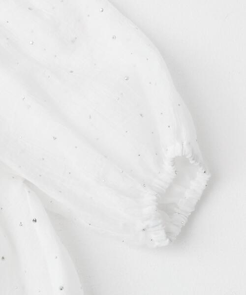 ITEMS URBANRESEARCH(アイテムズ アーバンリサーチ)の「ラメストーンシアーブラウス(シャツ/ブラウス・レディース・ホワイト/ブラック・FREE)」の15枚目の写真