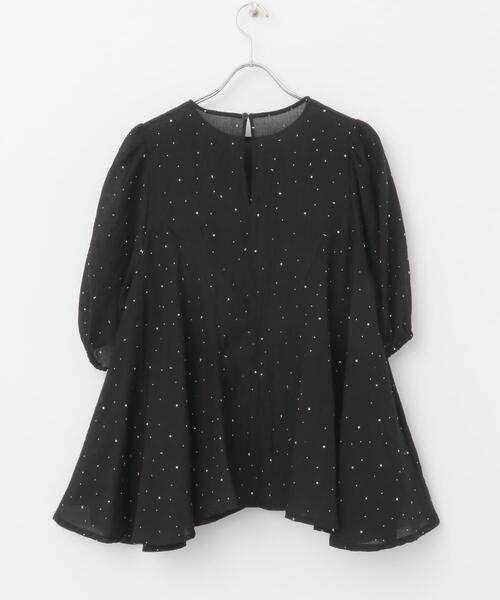 ITEMS URBANRESEARCH(アイテムズ アーバンリサーチ)の「ラメストーンシアーブラウス(シャツ/ブラウス・レディース・ホワイト/ブラック・FREE)」の22枚目の写真