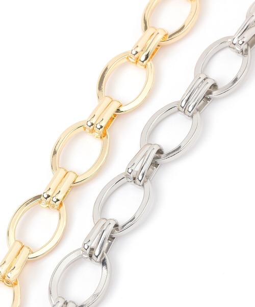 studio CLIP（スタディオクリップ）の「メタル輪っかチェーンブレス（ブレスレット・レディース・その他2/その他1・FREE）」の4枚目の写真