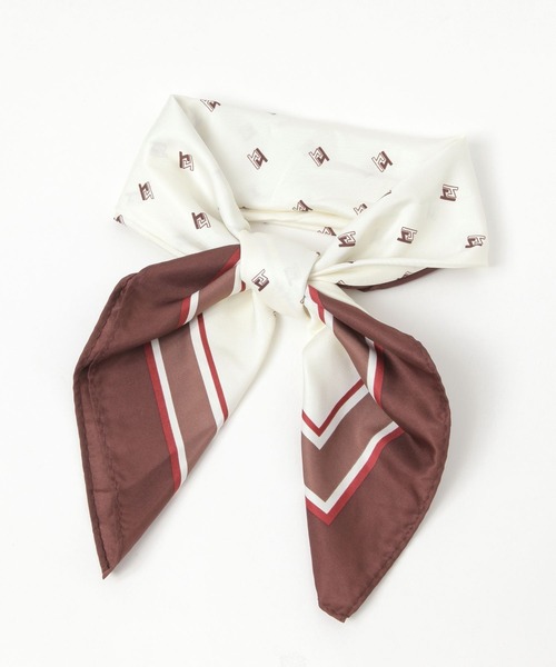 niko and...（ニコアンド）の「オリジナル柄アソートスカーフ（ストール/ショール・レディース・その他2/その他1/オフホワイト/レッド/マスタード/ネイビー/ブラウン/オレンジ/オレンジ系その他/アイボリー/グリーン・0）」の4枚目の写真