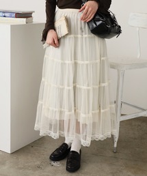 ROOPTOKYO | レースモチーフ ティアードロングスカート(スカート)