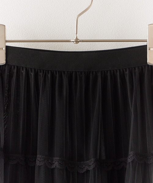 ROOPTOKYO（ループトウキョウ）の「レースモチーフ ティアードロングスカート（スカート・レディース・ブラウン/ベージュ/ブラック・FREE）」の7枚目の写真