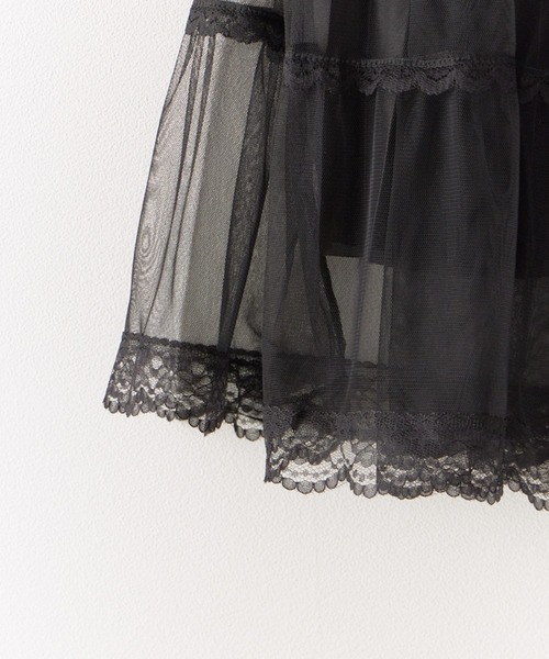 ROOPTOKYO（ループトウキョウ）の「レースモチーフ ティアードロングスカート（スカート・レディース・ブラウン/ベージュ/ブラック・FREE）」の8枚目の写真