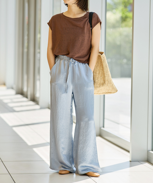 セール】IENA LA BOUCLE Linen フレンチスリーブプルオーバー