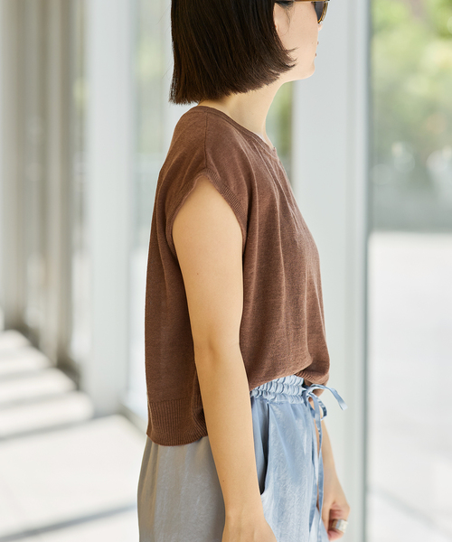 新品IENA LA BOUCLE Linen フレンチスリーブプルオーバー セール】IENA LA BOUCLE Linen フレンチスリーブプルオーバー