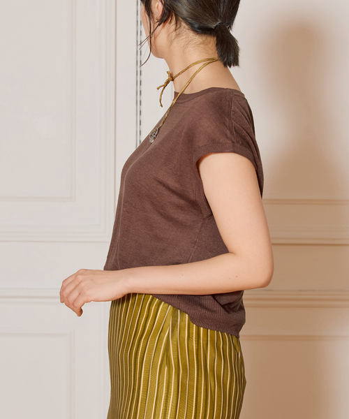 セール】IENA LA BOUCLE Linen フレンチスリーブプルオーバー