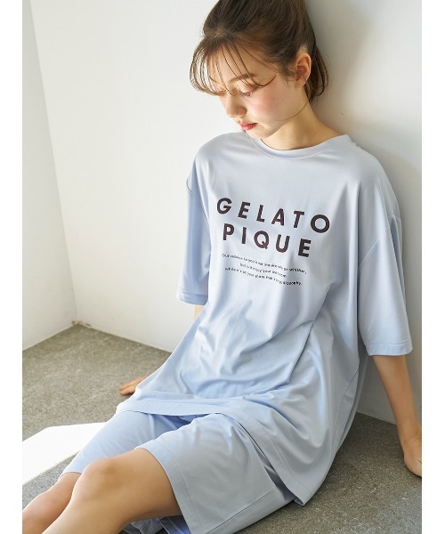 セール】【HOMME】【接触冷感】COOLレーヨンロゴTシャツ（ルームウェア