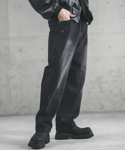 セール】Modified back pocket cargo denim pants / 変形バック