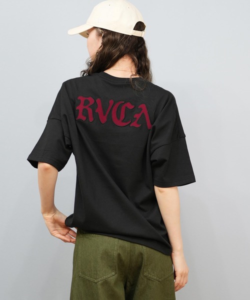 RVCA（ルーカ）の「RVCA/ルーカ Tシャツ ブランドロゴ BF04C-P20（Tシャツ/カットソー・レディース・ブラック/ホワイト・S/M/L）」の2枚目の写真