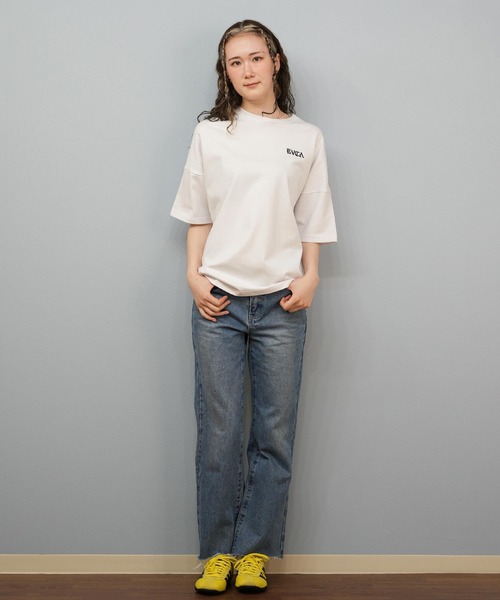RVCA（ルーカ）の「RVCA/ルーカ Tシャツ ブランドロゴ BF04C-P20（Tシャツ/カットソー・レディース・ブラック/ホワイト・S/M/L）」の5枚目の写真