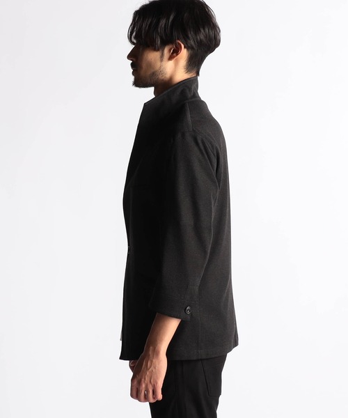 NICOLE CLUB FOR MEN（ニコルクラブフォーメン）の「7分袖イタリアンカラージャケット（その他アウター・メンズ・ライトグレー/グレー/ブラック/ブルー/ラベンダー・MEDIUM/LARGE/X-LARGE）」の8枚目の写真