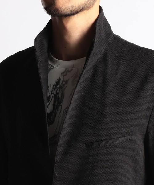 NICOLE CLUB FOR MEN（ニコルクラブフォーメン）の「7分袖イタリアンカラージャケット（その他アウター・メンズ・ライトグレー/グレー/ブラック/ブルー/ラベンダー・MEDIUM/LARGE/X-LARGE）」の9枚目の写真