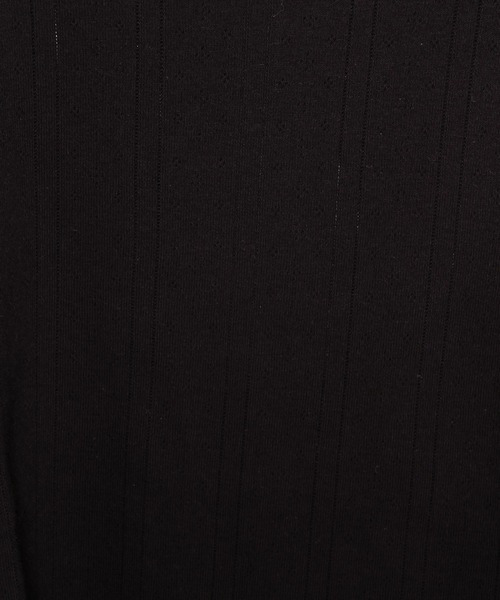 LOWRYS FARM(ローリーズファーム)の「パターンメッシュタイト5S 321182(Tシャツ/カットソー・レディース・ブラック/グレー/オフホワイト・FREE)」の12枚目の写真