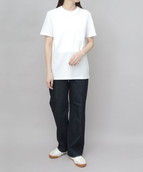 Goodwear(グッドウェア)の「USAコットン 吸水速乾・接触冷感 袖リブ ポケット付き 半袖 Tシャツ レギュラーシルエット(Tシャツ/カットソー・メンズ・ホワイト/グレー/ブラック・M/L/XL)」の6枚目の写真