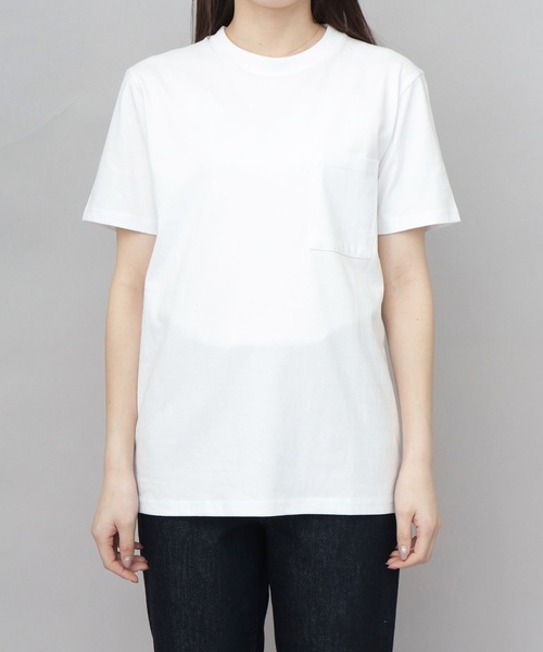 Goodwear(グッドウェア)の「USAコットン 吸水速乾・接触冷感 袖リブ ポケット付き 半袖 Tシャツ レギュラーシルエット(Tシャツ/カットソー・メンズ・ホワイト/グレー/ブラック・M/L/XL)」の12枚目の写真