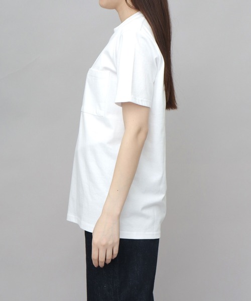 Goodwear(グッドウェア)の「USAコットン 吸水速乾・接触冷感 袖リブ ポケット付き 半袖 Tシャツ レギュラーシルエット(Tシャツ/カットソー・メンズ・ホワイト/グレー/ブラック・M/L/XL)」の11枚目の写真