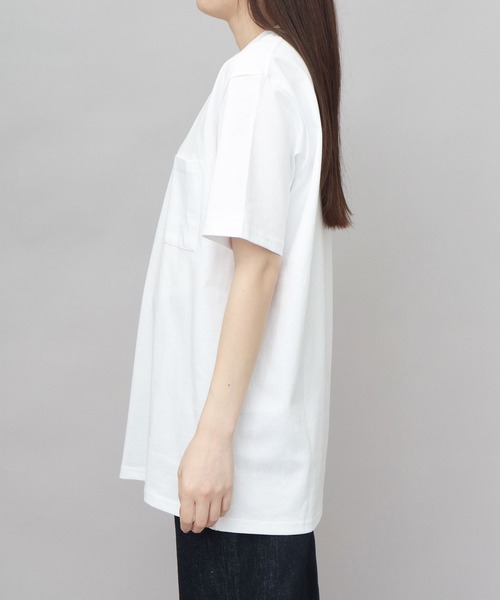 Goodwear(グッドウェア)の「USAコットン 吸水速乾・接触冷感 袖リブ ポケット付き 半袖 Tシャツ レギュラーシルエット(Tシャツ/カットソー・メンズ・ホワイト/グレー/ブラック・M/L/XL)」の7枚目の写真