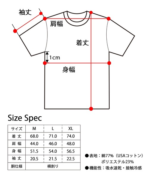 Goodwear(グッドウェア)の「USAコットン 吸水速乾・接触冷感 袖リブ ポケット付き 半袖 Tシャツ レギュラーシルエット(Tシャツ/カットソー・メンズ・ホワイト/グレー/ブラック・M/L/XL)」の19枚目の写真