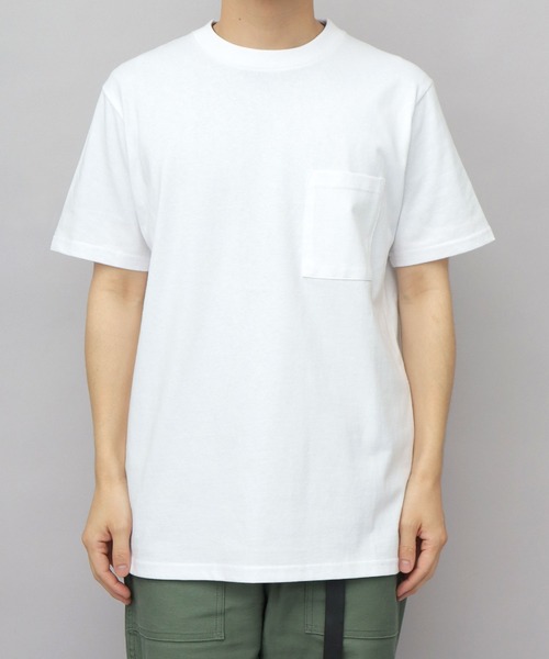 Goodwear(グッドウェア)の「USAコットン 吸水速乾・接触冷感 袖リブ ポケット付き 半袖 Tシャツ レギュラーシルエット(Tシャツ/カットソー・メンズ・ホワイト/グレー/ブラック・M/L/XL)」の16枚目の写真