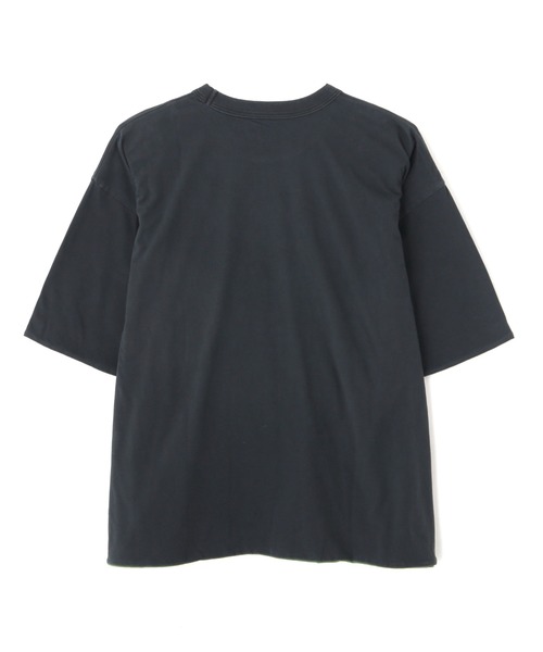 REMI RELIEF（レミレリーフ）の「REMI RELIEF(レミレリーフ)別注40/- 天竺BIGサイズ リバーシブルT（Tシャツ/カットソー・メンズ・ホワイト×カーキブラウン/ブラック×グリーン・M/L/XL）」の4枚目の写真