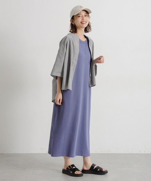 studio CLIP（スタディオクリップ）の「シングルガーゼドルマン5分袖バンドシャツ（シャツ/ブラウス・レディース・その他2/その他1/オレンジ/サックスブルー/その他4/その他5/その他3/その他7/その他6/ライトブルー・FREE）」の17枚目の写真