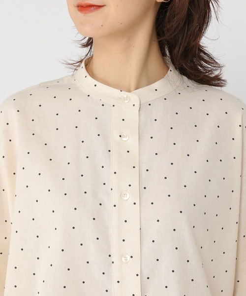 セール】シングルガーゼドルマン5分袖バンドシャツ（シャツ/ブラウス