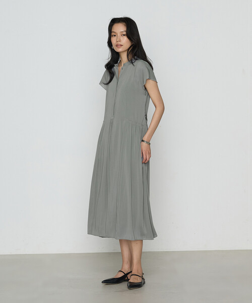 K.T KIYOKO TAKASE(キヨコタカセ)の「シャンブレーカッセン シャツドレス(ワンピース・レディース・チャコール/レモンイエロー/カーキ/ブルー系・9号/7号)」の18枚目の写真