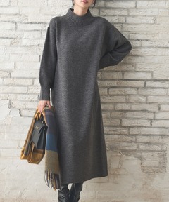 セール】ウールカシミヤ タートルネックワンピース◇（ワンピース