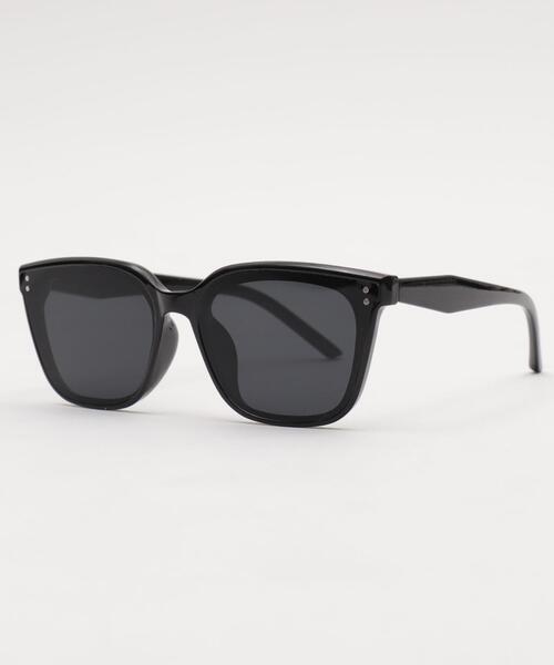 WEGO（ウィゴー）の「WEGO/フラットカラーレンズウェリントン（サングラス・レディース・ブルー/ブラウン/ブラック/その他1/ブラック系その他・FREE）」の11枚目の写真