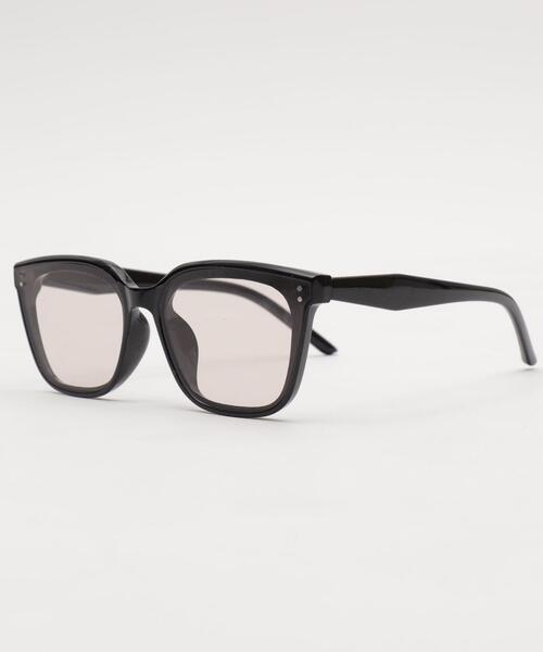 WEGO（ウィゴー）の「WEGO/フラットカラーレンズウェリントン（サングラス・レディース・ブルー/ブラウン/ブラック/その他1/ブラック系その他・FREE）」の12枚目の写真