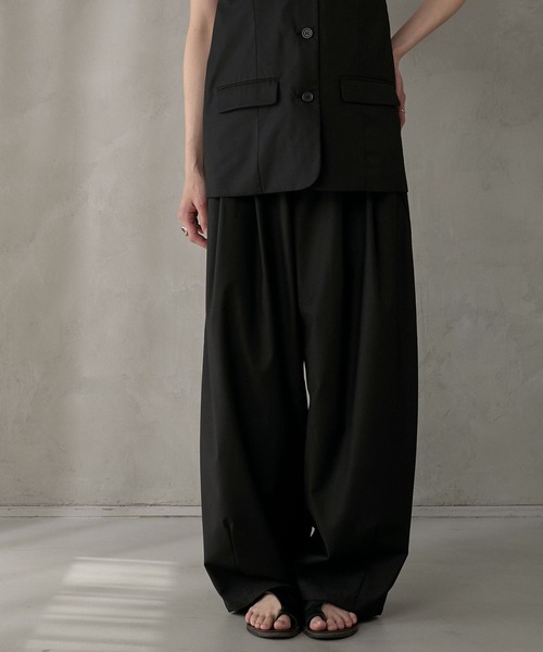 パンツ kudos Tack Tack TrousersPants 3TUCK SLACKS(GREIGE)