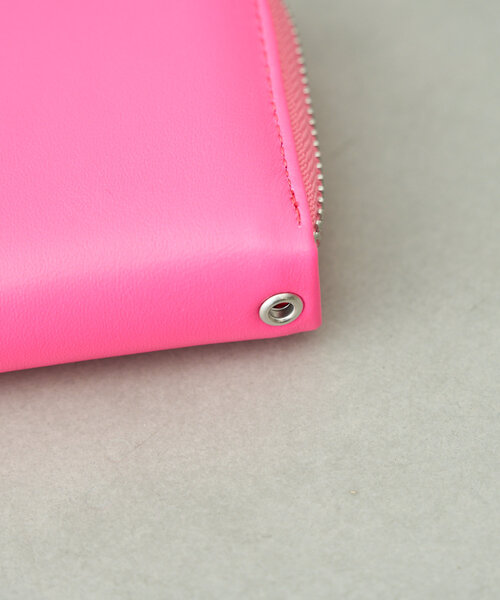 BIRTHDAY BAR（バースデイバー）の「【perche ペルケ】蛍光レザーストラップ付ジャバラカードウォレット（財布・レディース・ピンク/グリーン/イエロー・0）」の11枚目の写真