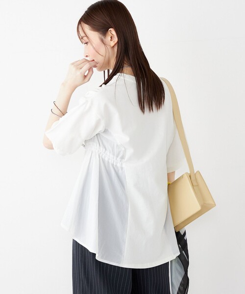 トップス junnoske.c M L XL 選べるタイプ ] 深開きスクエア Uネック 長袖Tシャツ [C7770