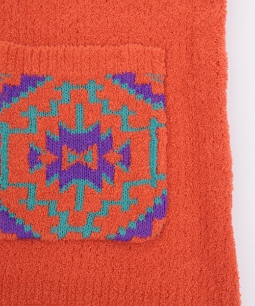 チチカカ（チチカカ）の「ナバホモールニットカーディガン（カーディガン/ボレロ・レディース・アイボリー/ブラック/オレンジ・FREE）」の21枚目の写真