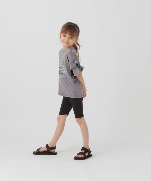 GLOBAL WORK(グローバルワーク)の「ヴィンテージ加工フリル/T/327189(Tシャツ/カットソー・キッズ・グレー系8/グレー系9・110cm/100cm/120cm)」の5枚目の写真