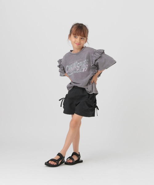 GLOBAL WORK(グローバルワーク)の「ヴィンテージ加工フリル/T/327189(Tシャツ/カットソー・キッズ・グレー系8/グレー系9・110cm/100cm/120cm)」の19枚目の写真