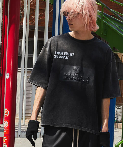 DANKE SCHON（ダンケシェーン）の「DankeSchon/ダンケシェーン/POWDER S/S TEE MILS SQUARE（Tシャツ/カットソー・メンズ・ブラック・L/M）」の9枚目の写真