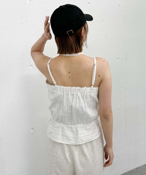 archives（アルシーヴ）の「コットンレースピンタックビスチェ（その他トップス・レディース・オフホワイト/ブラック/ベージュ・MEDIUM）」の21枚目の写真