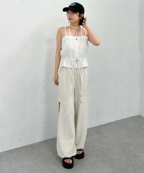 archives（アルシーヴ）の「コットンレースピンタックビスチェ（その他トップス・レディース・オフホワイト/ブラック/ベージュ・MEDIUM）」の19枚目の写真