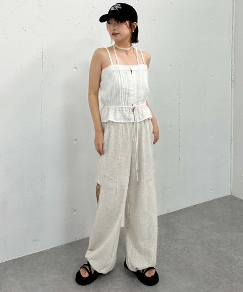 archives（アルシーヴ）の「コットンレースピンタックビスチェ（その他トップス・レディース・オフホワイト/ブラック/ベージュ・MEDIUM）」の18枚目の写真