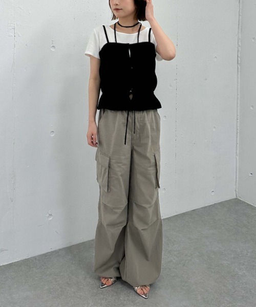 archives（アルシーヴ）の「コットンレースピンタックビスチェ（その他トップス・レディース・オフホワイト/ブラック/ベージュ・MEDIUM）」の12枚目の写真