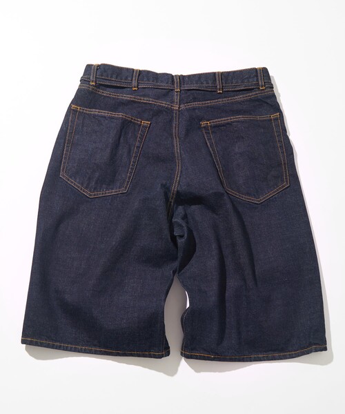 CAHLUMN カウラム セルビッチ デニムパンツ ストレート CAHLUMN/カウラム Selvedge Denim Baggy Shorts/セルビッジ