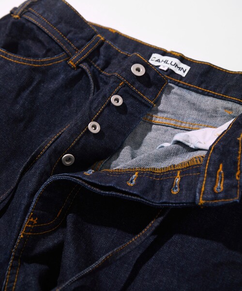 CAHLUMN(カウラム)の「CAHLUMN/カウラム Selvedge Denim Baggy Shorts/セルビッジ デニム バギーショーツ(その他パンツ・メンズ・ブラック/ネイビー・SMALL/MEDIUM/LARGE/X-LARGE/XX-LARGE)」の7枚目の写真