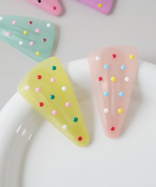YVMIN X SHUSHUTONG / Pave Gemstone Bow Hair Pin